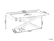 Dining Table FINLEY Light Brown 160/200 cm 90 cm_1043846