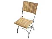 Garden Dining Set 6 Seater LASCARI Folding Acacia Wood Light Brown_1075321