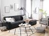 Left Hand Fabric Corner Sofa Bed Graphite Grey ROMEDAL_748941