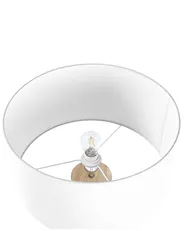 Lampada da pavimento NITRA Legno di quercia Bianco_803399