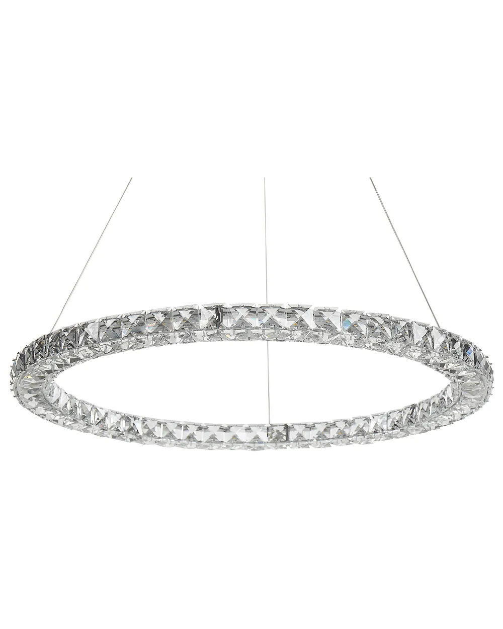Lampa wisząca LED MAGAT Kryształ Srebrny