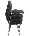 Lot de 4 chaises noires CENTRALIA_922318