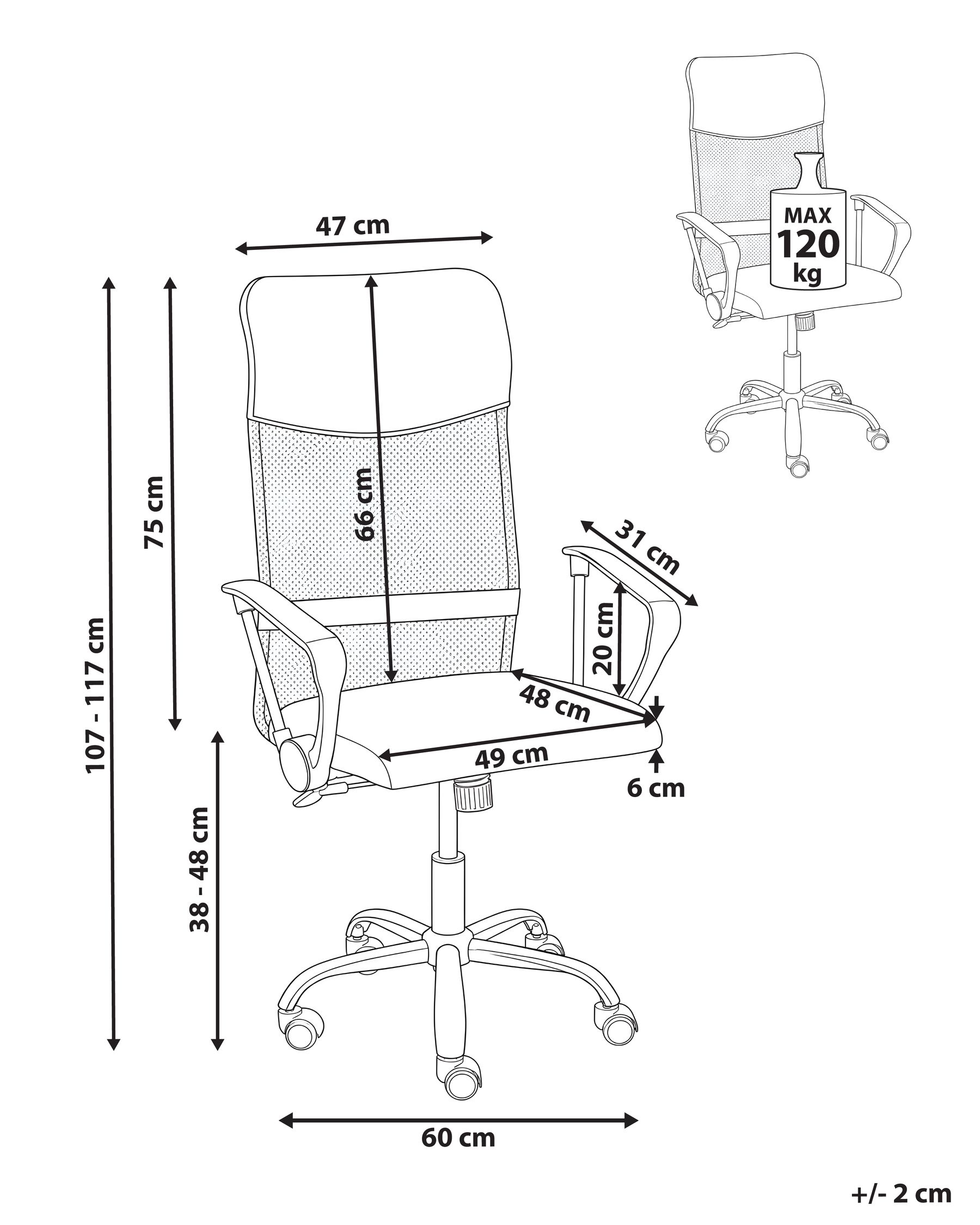 Sedia da ufficio DESIGN Beige_1084466