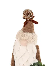 Set of 2 Figurines PITEA 44/54 cm Gnome Brown_1158717