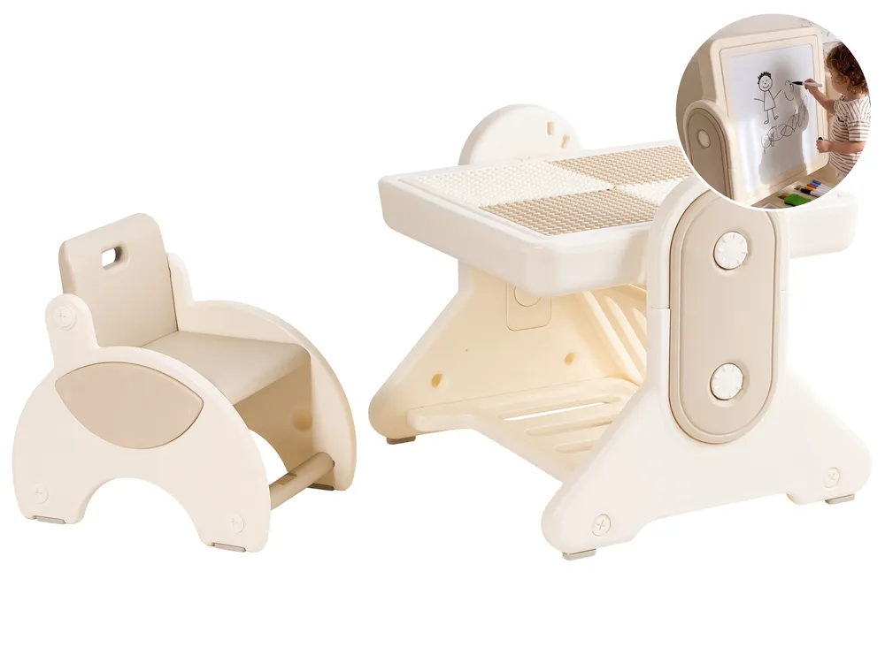 Kids Table and Chair Set MILA Beige