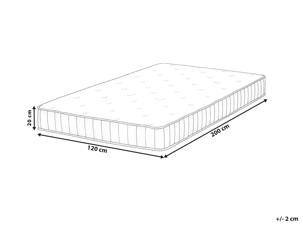 Materac kieszeniowy FLEX DUO PLUS H3/4 twardy H2/3 średnio twardy 120 x 200 cm_1037985