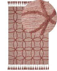 Rug KIRSEHIR Red 160 x 230 cm Cotton_839683