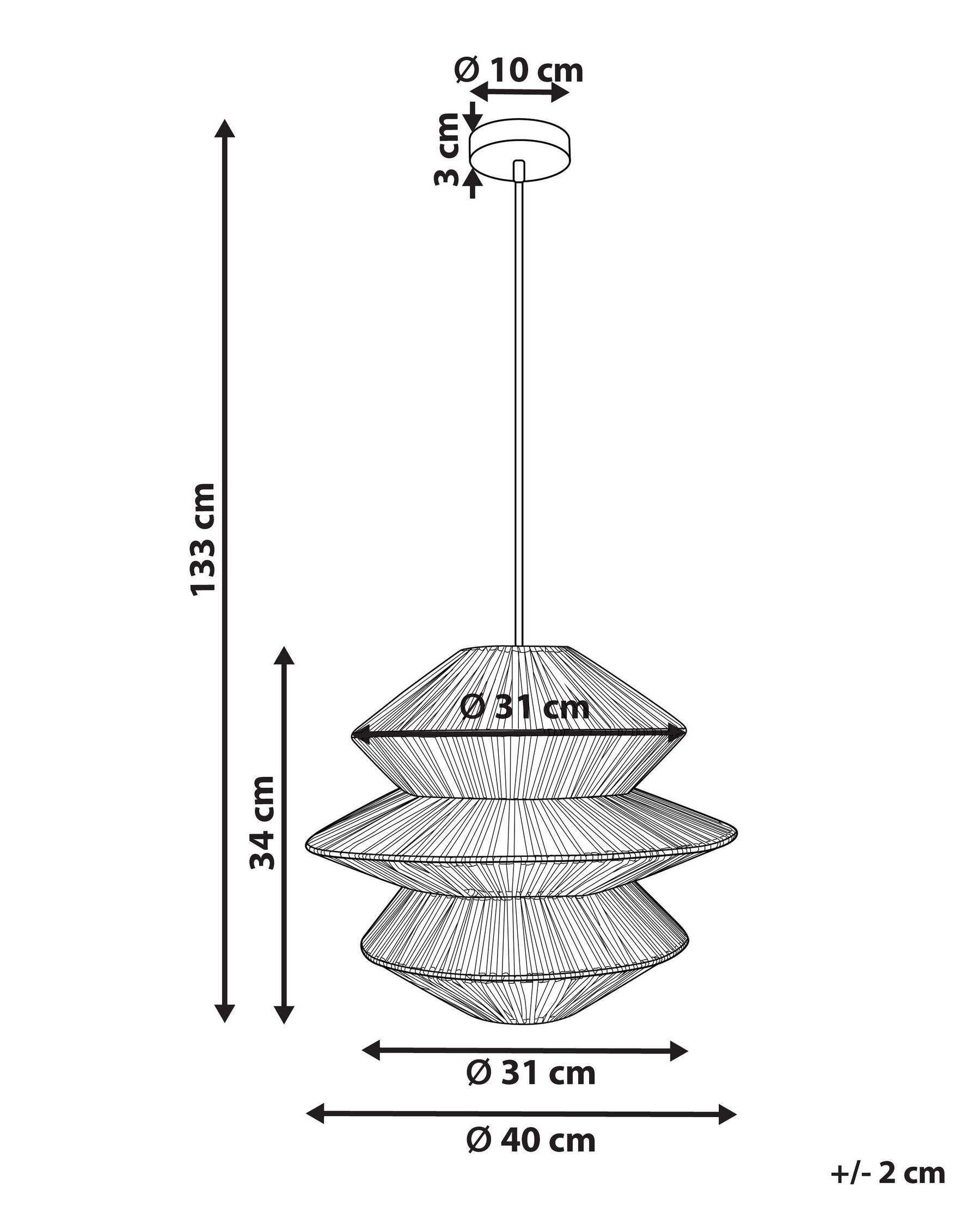Pendant Lamp ANDUKI Rattan Natural_913767
