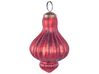 Kerstballen set van 4 glas rood BRILLANT_899327