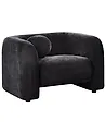 Armchair LEIREN Chenille Black