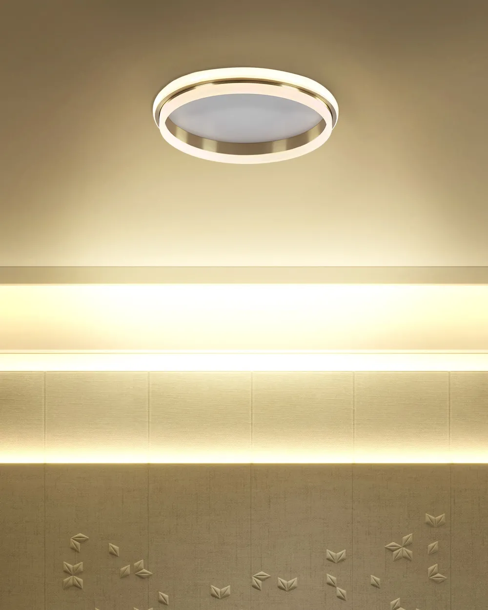 LED Ceiling Lamp TAPING Metal Gold