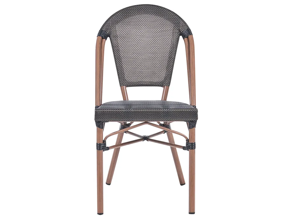 Garden Dining Set 4 Seater RIFREDDO PE Rattan Grey_1062324