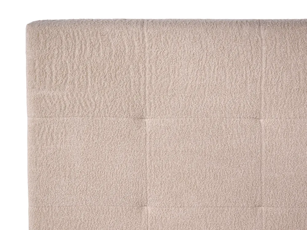 Ottoman Bed LORIENT Boucle Beige 120 x 200 cm (EU Small Double)_1062988