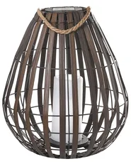 Lanterna a energia solare LUFUPA 61 cm Marrone scuro_1042481