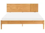 Schlafzimmer Set Kiefernholz FLAVIGNAC 160 x 200 cm Hellbraun_1118511