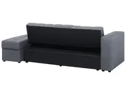 Sofa Bed 3 Seater FALSTER with Storage Fabric Dark Grey_751417