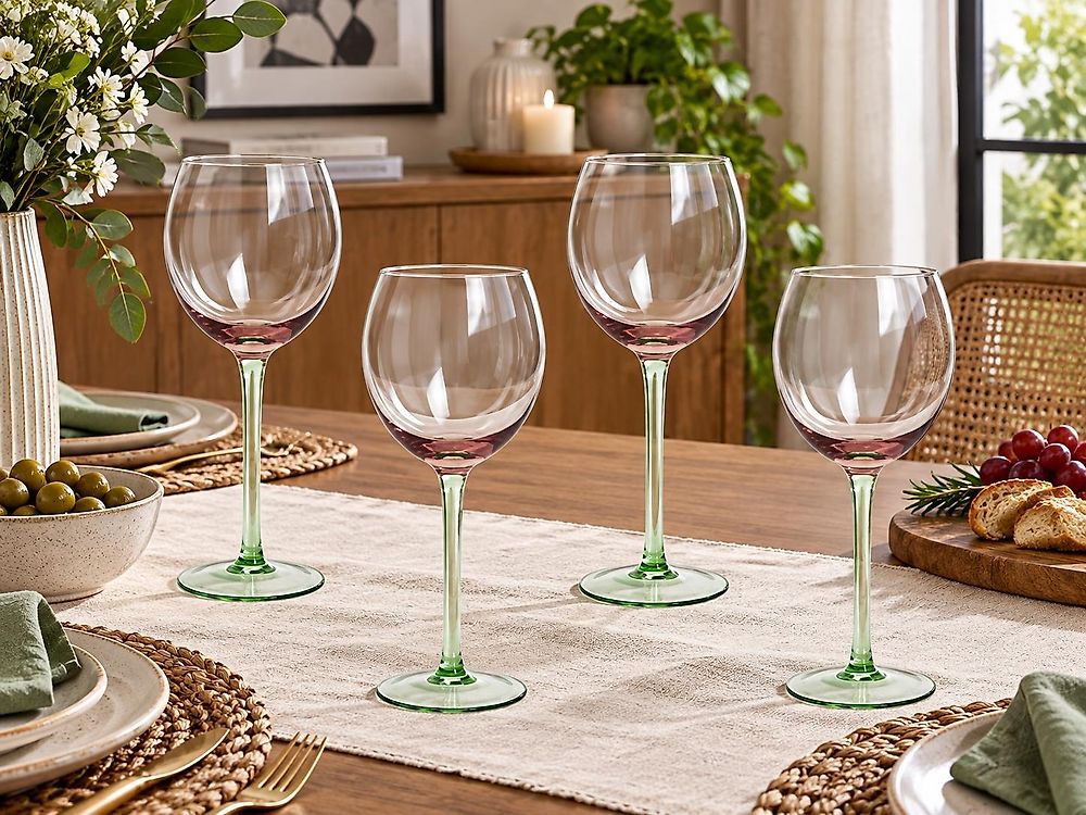 Set of 4 Wine Glasses DIOPSIDE 360 ml Pink