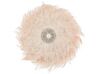  Feather Wall Decor with Shells ø 60 cm Peach Pink JUJU_783854