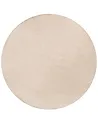 Shaggy Rug DEMRE Beige ø 140 cm