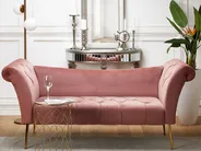 Chaise Longue NANTILLY Velvet Pink_782057