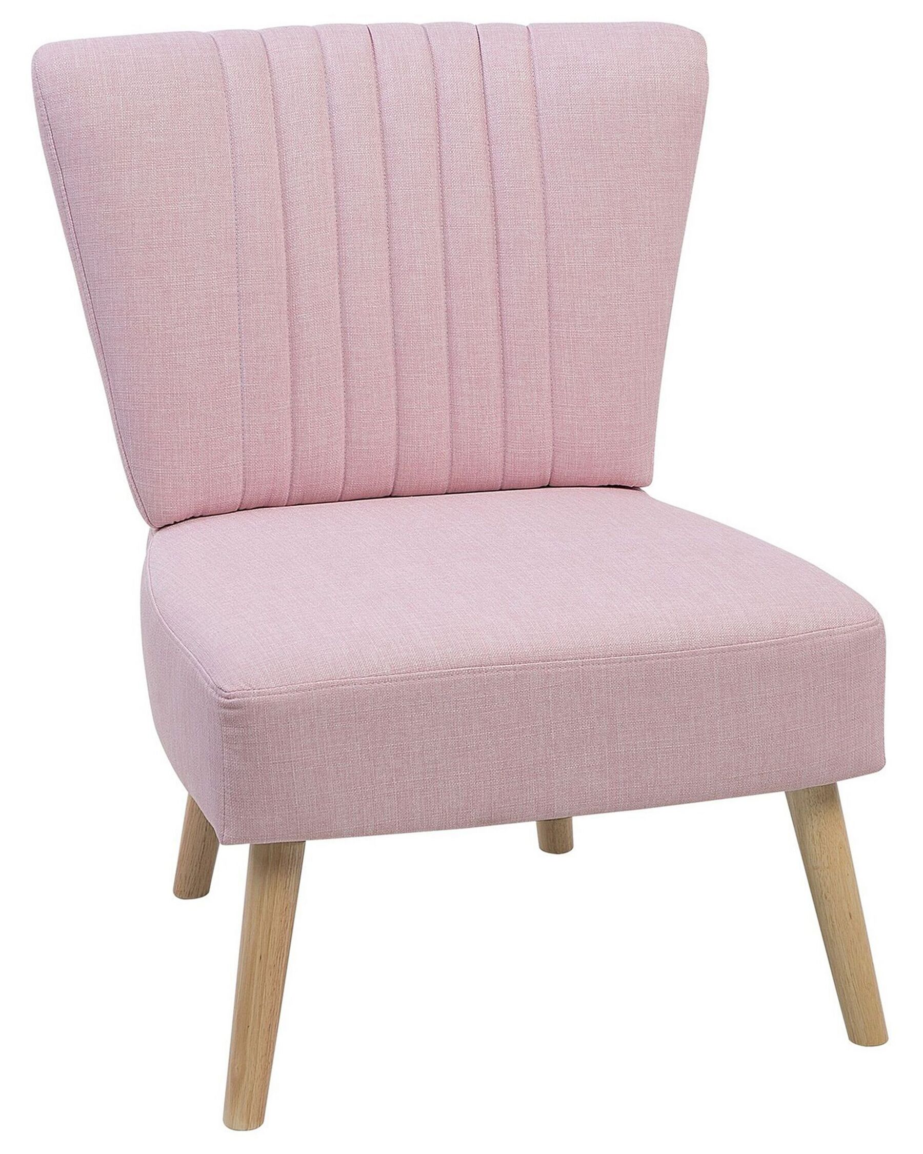 Rózsaszín kárpitozott fotel VAASA_719844