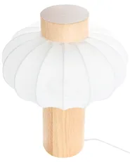 Table Lamp ABENS Wood Light Brown_1037062