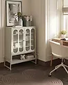 2 Door Sideboard SOLETTA Metal Light Beige