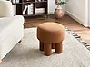 Footstool CANBY Boucle Orange
