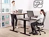 Biurko regulowane elektrycznie DESTINES 120 cm x 72 cm Czarny