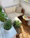 4 Seater Acacia Wood Garden Sofa Set Light BARATTI_927402