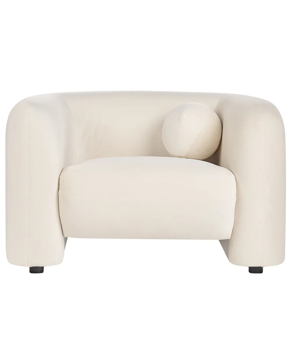 Poltrona LEIREN Velluto Bianco sporco_920679