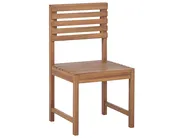 Balcony Dining Set 4 Seater TREIA Acacia Wood Brown_811887