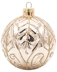 Set of 40 Baubles FROSTICE Glass Gold_1192178