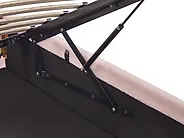 Ágyneműtartós ágy fejtámla nélkül DINAN Buklé Pasztellrózsaszín 90 x 200 cm_903665