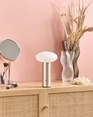 Wireless LED Table Lamp BUAYAN with Dimmer Metal Gold_955275