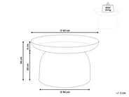 Coffee Table TORRENS Metal Taupe_986393