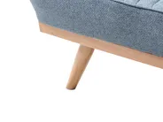 Sofa Bed 2 Seater KALFAFEL Fabric Blue_1009402