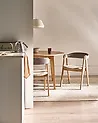 Set of 2 Dining Chairs DAY Light Brown/ Taupe