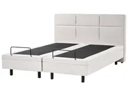 Adjustable Bed Fabric VICEROY 160 x 200 cm (EU King Size) Light Beige_1044500