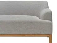 Corner Sofa 3 Seater SOSJO Fabric Light Grey Right Hand_941074