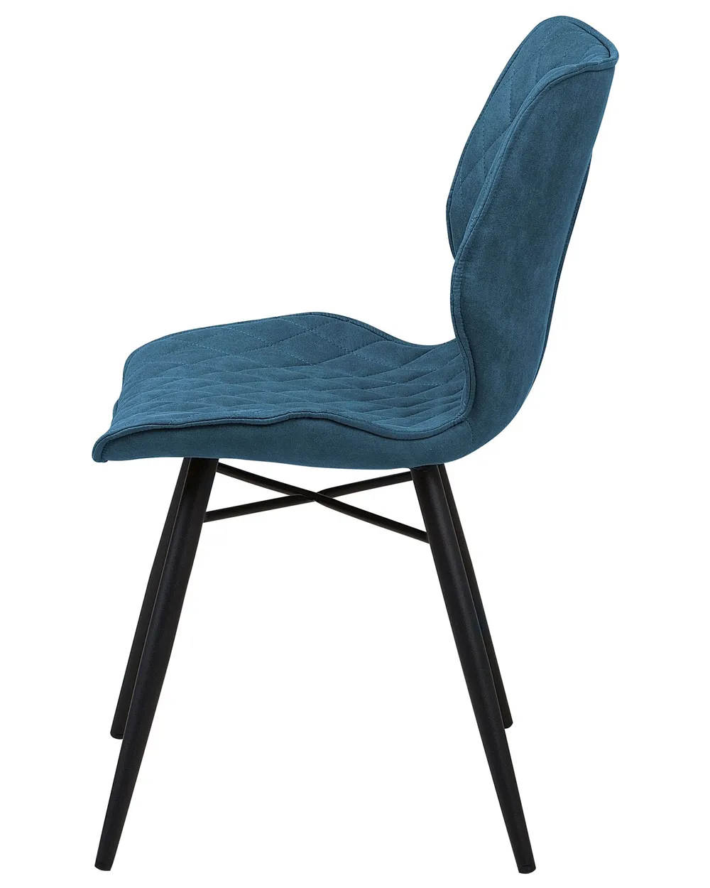 Set of 2 Dining Chairs LISLE Fabric Sea Blue_724296