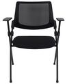Set of 2 Conference Chairs Black VALDEZ_902294