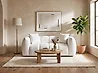 Sofa 2 Seater NESS Fabric White