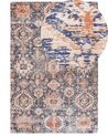 Cotton Area Rug 200 x 300 cm Blue and Red KURIN_862983