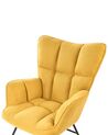 Chaise à bascule jaune OULU_855466