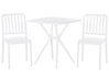 Set de jardin avec table et 2 chaises blanc SERSALE_820094