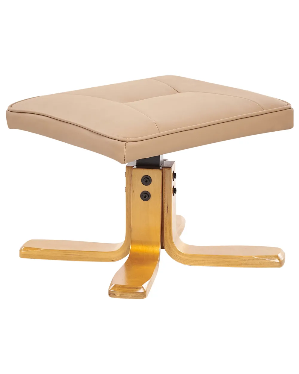 KKTONER Sgabello rotondo in pelle PU con poggiapiedi Regolazione KKTONER Sgabello rotondo in pelle PU con poggiapiedi Regolazione