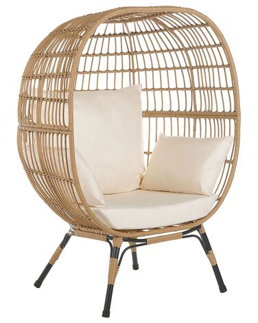 PE Rattan Basket Chair Natural VEROLI