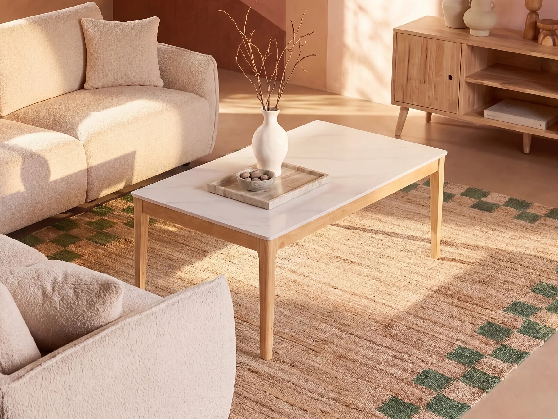 Coffee Table BONNEY White Marble_1156318