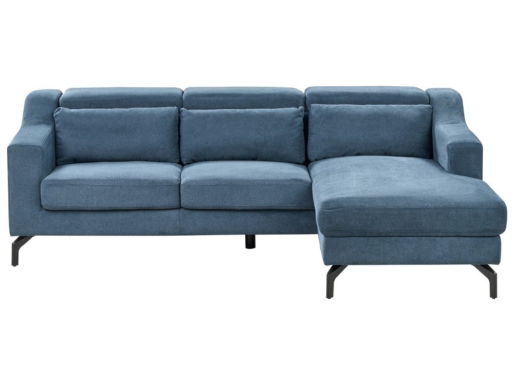Blue left hand corner sofa discount